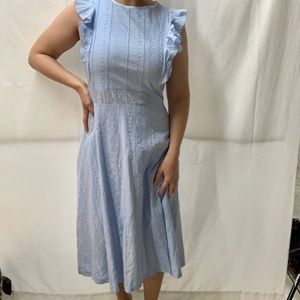 Blue Cottagecore midi dress size large